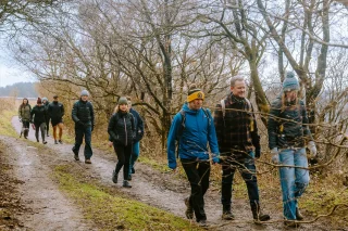 Fit Club York members taking part in a countryside community walk
