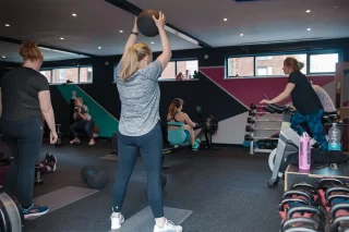 Members training together during a Fit Club York functional fitness class