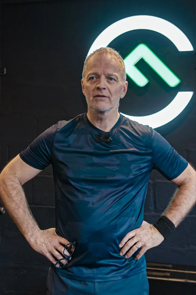 Fit Club York member Paul sharing his fitness journey inside the gym